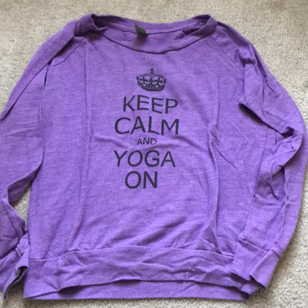 Keep Calm and Yoga On Long Sleeve T